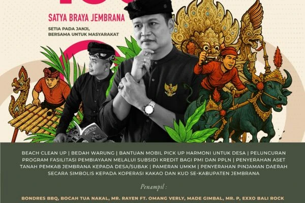 100 HARI KEPEMIMPINAN BUPATI DAN WAKIL BUPATI JEMBRANA