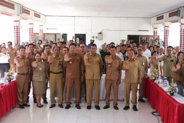 Desa Ekasari Dinilai , Desa Antikorupsi Tingkat Kabupaten/kota Se-Bali.